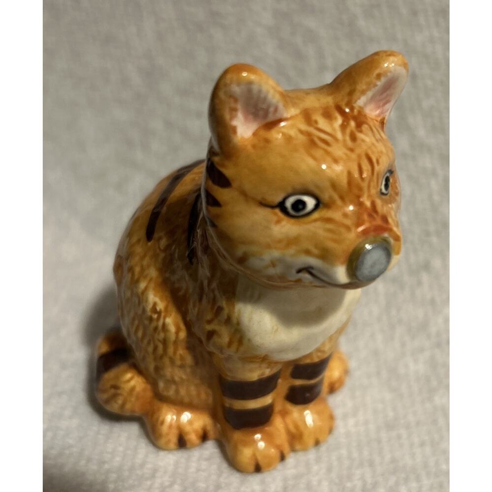 Single Orange Tabby With Stripes Magnetic Cat Salt Or Pepper Shaker Replacement